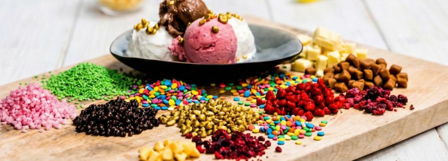 Distributeur van topingrediënten