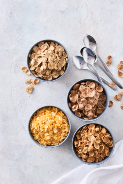 Erwten eiwitten & cornflakes